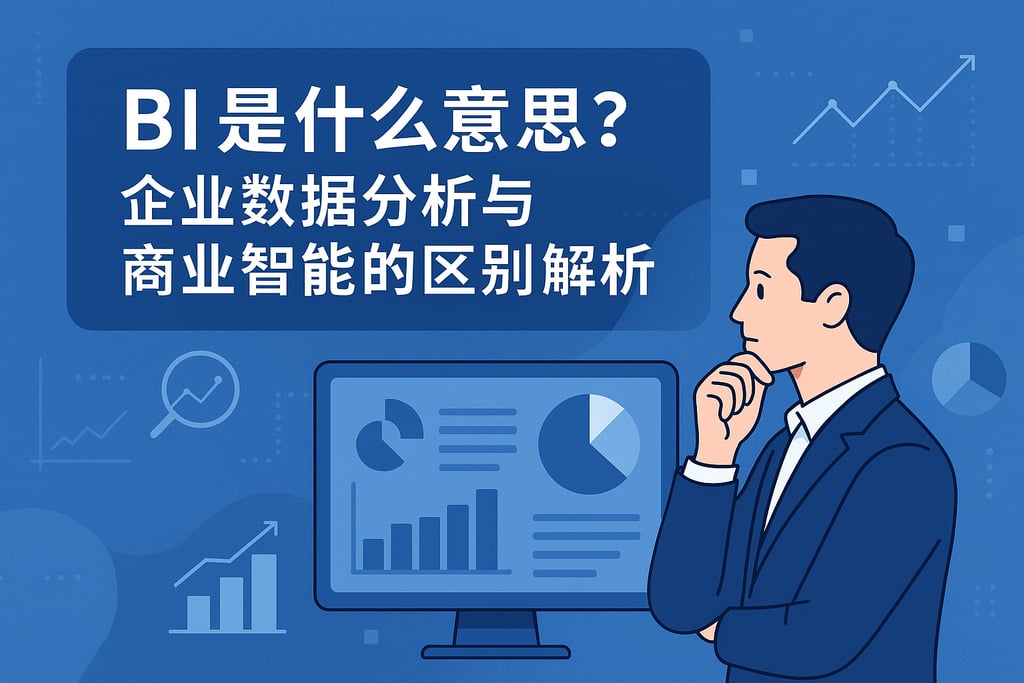 BI是什么意思？企业数据分析与商业智能的区别解析"